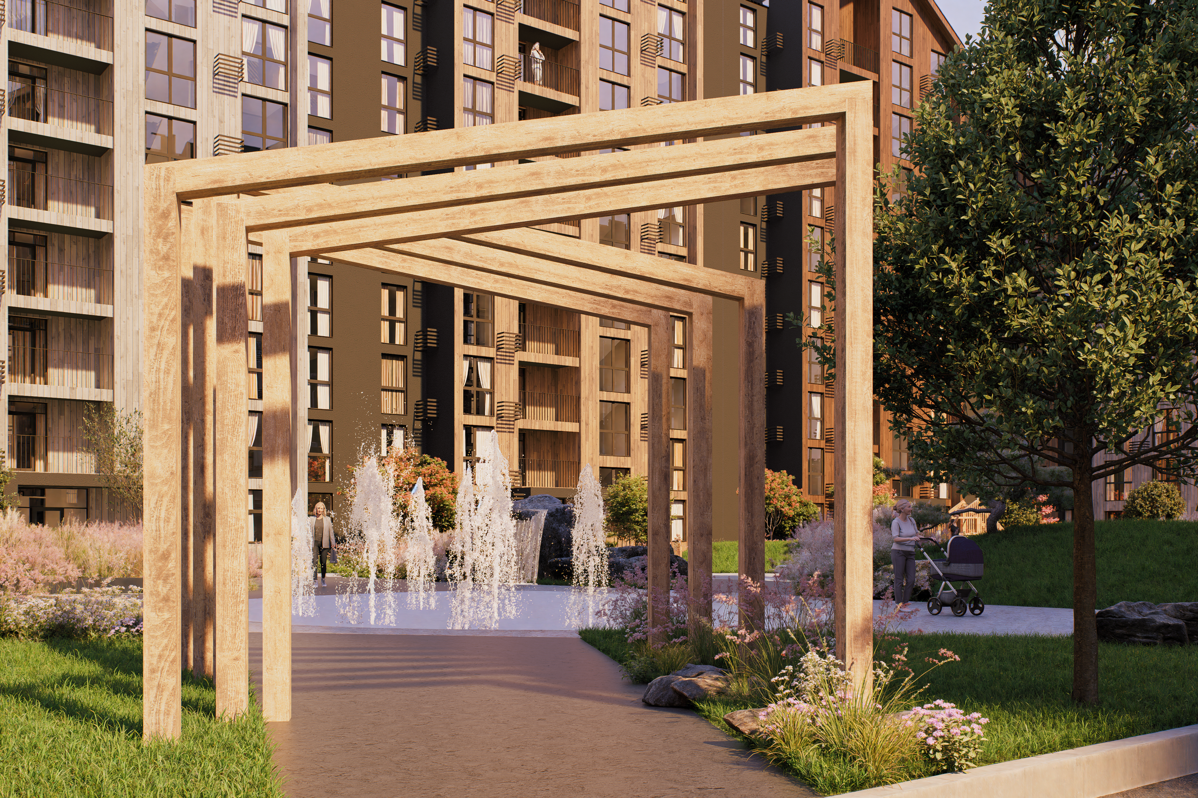 ocean view from stairs